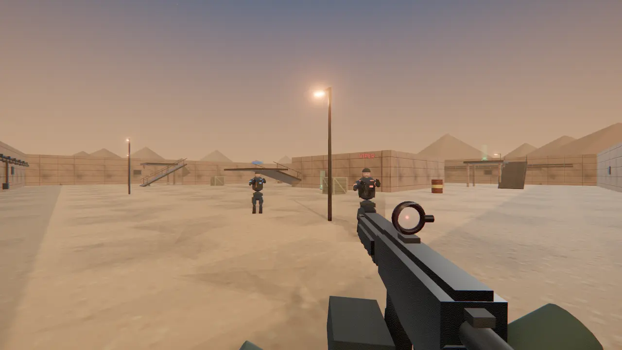 Online match in ZeroFront with another player in view